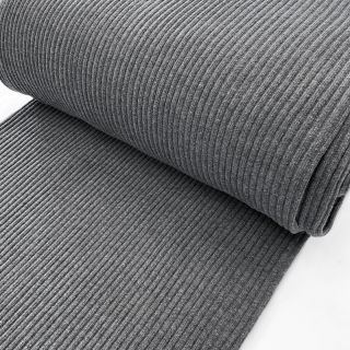 Körkötött passzé HEAVY RIB grey melange