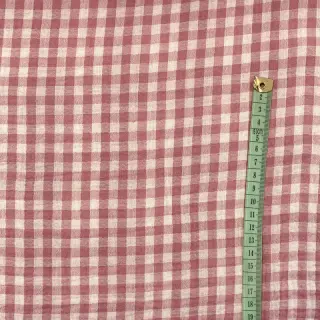 Dupla géz/muszlin Double sided CHECKS MINI mauve