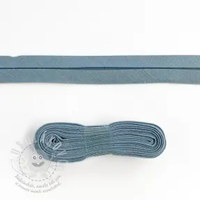 Szegőpánt pamut - 3 m steel blue