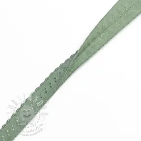 Szegőgumi 12 mm LUXURY old green