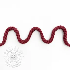 Tekert pamut zsinór 8 mm bordeaux