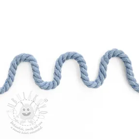Tekert pamut zsinór 8 mm light blue