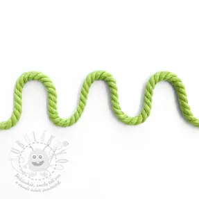 Tekert pamut zsinór 8 mm lime