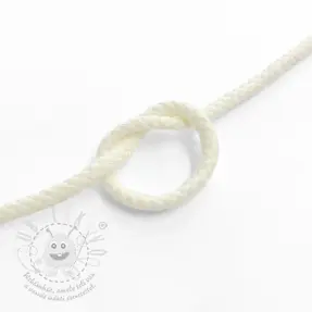 Pamut zsinór 5 mm off white