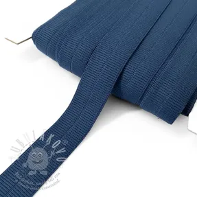 Szegőgumi matt 20 mm RIB dark blue