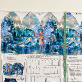 Szabadidő anyag A queen of fairies SET PANEL digital print