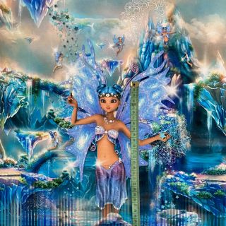 Szabadidő anyag A queen of fairies PANEL digital print