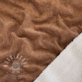 Kordbársony FAUX FUR rust