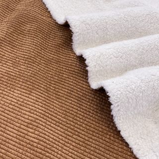 Kordbársony FAUX FUR rust