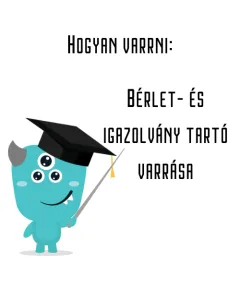 Bérlet- és igazolvány tartó varrása