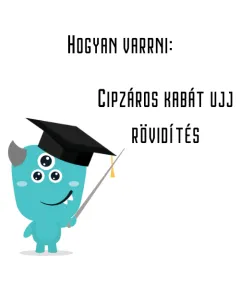 Cipzáros kabát ujj rövidítés
