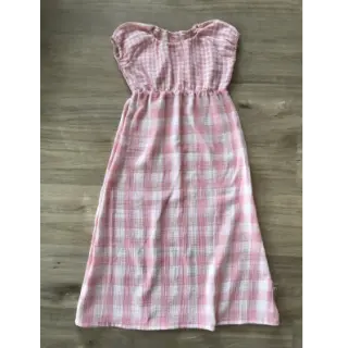 Dupla géz/muszlin Double sided CHECKS MINI old rose