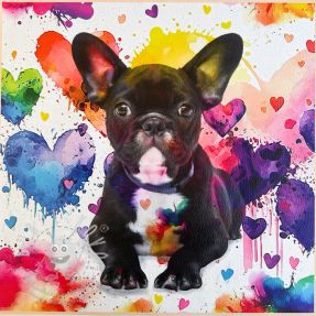 Műbőr KARIA French Bulldog PANEL