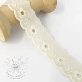 Csipke Mini flower off white