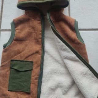 Kordbársony FAUX FUR rust