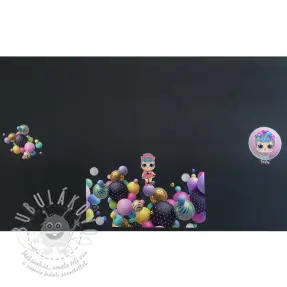 Szabadidő anyag Doll black PANEL digital print II.osztály