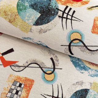 Dekorációs anyag jacquard COMPOSITION allover blanc