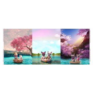 Jersey Romantic couples PANEL digital print