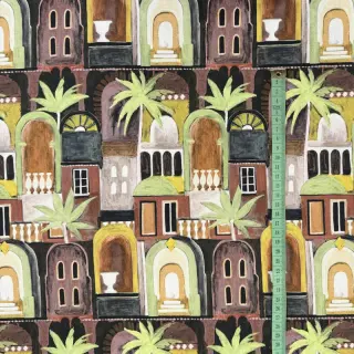 Dekorációs anyag Tropical cottages brique digital print