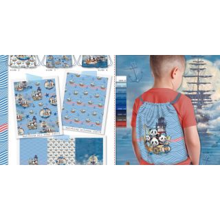 Dekorációs anyag KIDS BACKPACK Sailor Panda PANEL