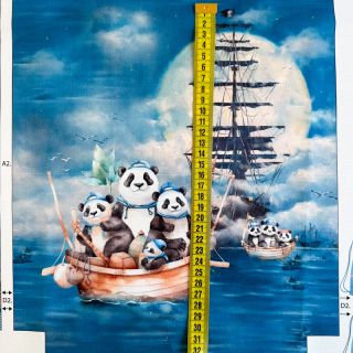 Dekorációs anyag KIDS BACKPACK Sailor Panda PANEL