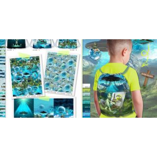 Dekorációs anyag KIDS BACKPACK Alien my friend PANEL
