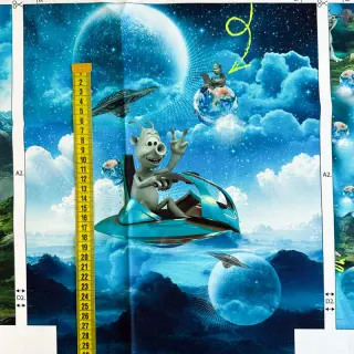 Dekorációs anyag KIDS BACKPACK Alien my friend PANEL