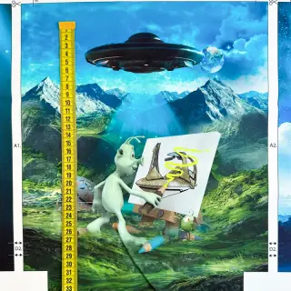 Dekorációs anyag KIDS BACKPACK Alien my friend PANEL