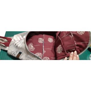 Dekorációs anyag Linenlook Elegant dandelion bordeaux