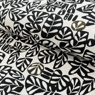 Dekorációs anyag jacquard GALET allover noir blanc