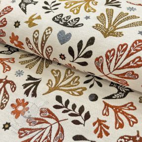 Dekorációs anyag jacquard FIGUERAS allover blanc