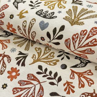 Dekorációs anyag jacquard FIGUERAS allover blanc