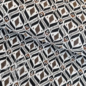 Dekorációs anyag jacquard MOANA allover taupe