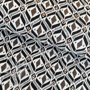 Dekorációs anyag jacquard MOANA allover taupe