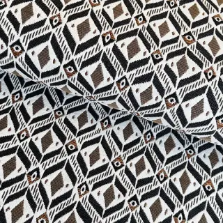 Dekorációs anyag jacquard MOANA allover taupe