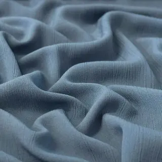 Viszkóz lenvászonnal CRINCLE blue shadow