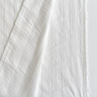 Pamutvászon VOILE LUREX Stripe white