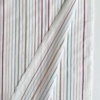 Pamutvászon LUREX stripes white