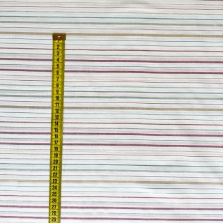 Pamutvászon LUREX stripes white