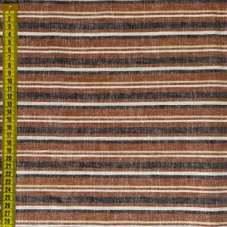 Lenvászon YARN DYED Stripe rust