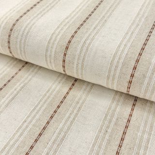 Viszkóz lenvászonnal Stripe brown