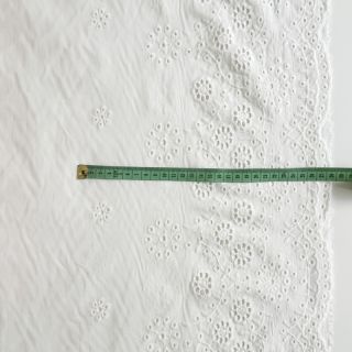 Madeira embroidery VOILE Mimi 1-side border white