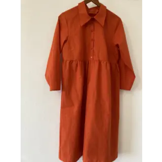 Popelín pamut anyag orange