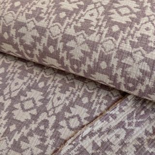 Dupla géz/muszlin JACQUARD Aztec aubergine