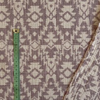 Dupla géz/muszlin JACQUARD Aztec aubergine