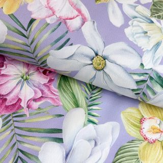Dekorációs anyag Genoveva flower lila digital print