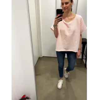 Dupla géz/muszlin light rose ORGANIC