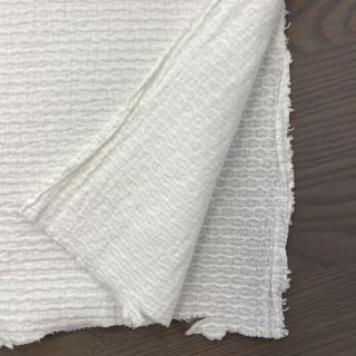 Pamutvászon DOBBY Crinkle off white