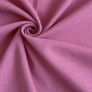 Pamutvászon lenvászonnal dark pink