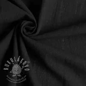 Pamutvászon lenvászonnal black